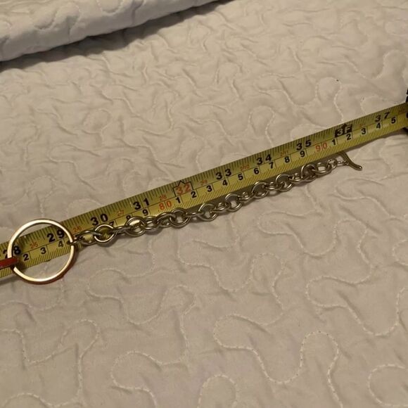 Signed T For Talbots Gold Tone & Reddish Orange Costume Jewelry Necklace - Picture 8 of 12